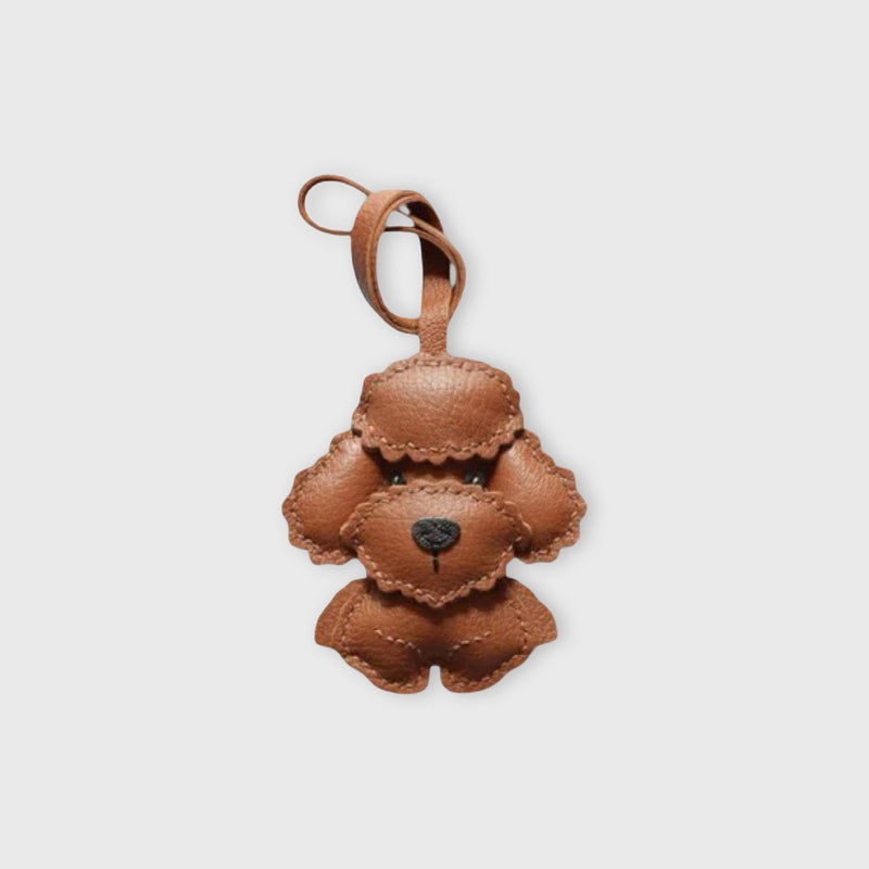 Brown Poodle Charm