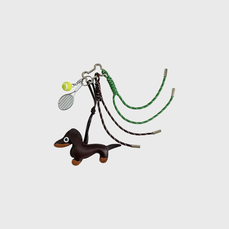 Tennis Dachsy Charm