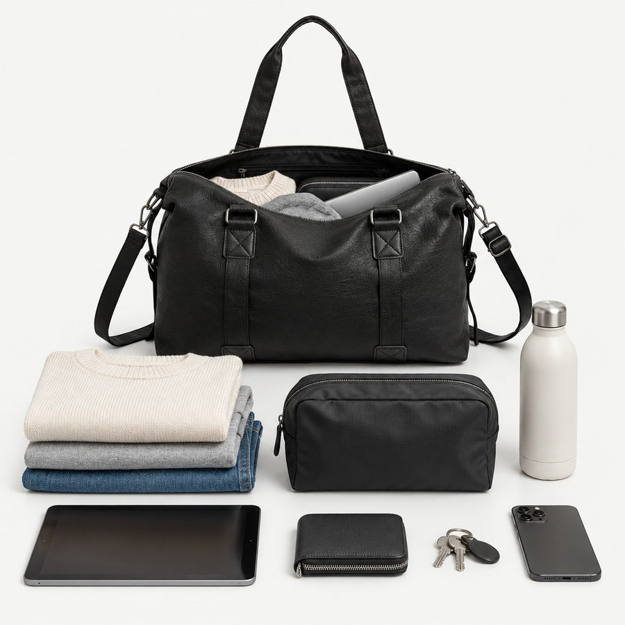 What fits inside the Weekender bag